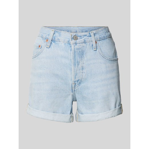 Szorty jeansowe o kroju regular fit z 5 kieszeniami model ‘501’ ze sklepu Peek&Cloppenburg  w kategorii Szorty - zdjęcie 170869339