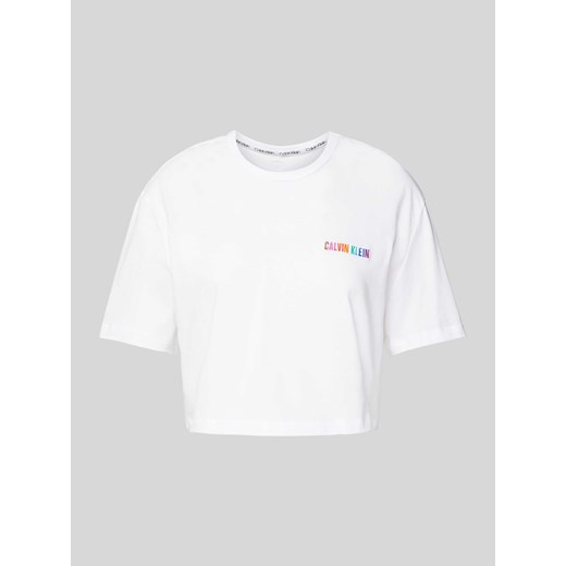 T-shirt z wyhaftowanym logo model ‘INTENSE PWR PRIDE’ ze sklepu Peek&Cloppenburg  w kategorii Bluzki damskie - zdjęcie 170869549