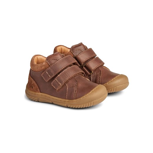Wheat Skórzane sneakersy &quot;Ivalo&quot; w kolorze brązowym ze sklepu Limango Polska w kategorii Buciki niemowlęce - zdjęcie 170871906