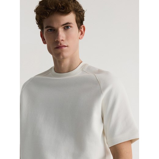 Reserved - T-shirt regular fit - złamana biel Reserved M Reserved