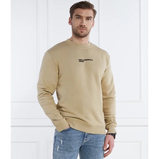 Bluza męska Karl Lagerfeld beżowa bawełniana