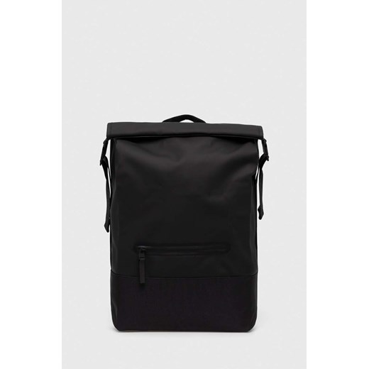 Rains plecak 14320 Backpacks kolor czarny duży gładki ze sklepu PRM w kategorii Plecaki - zdjęcie 170874138