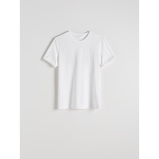 Reserved - T-shirt slim fit - biały Reserved M Reserved