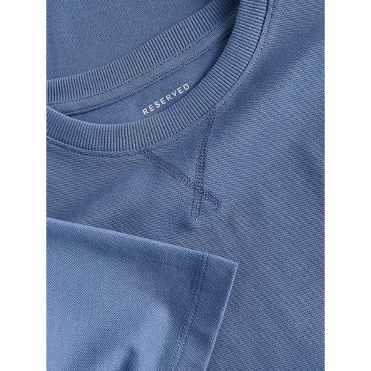Reserved - Bawełniany t-shirt oversize - granatowy Reserved 152 (11 lat) Reserved