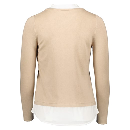 comma Sweter w kolorze beżowo-białym 40 promocyjna cena Limango Polska