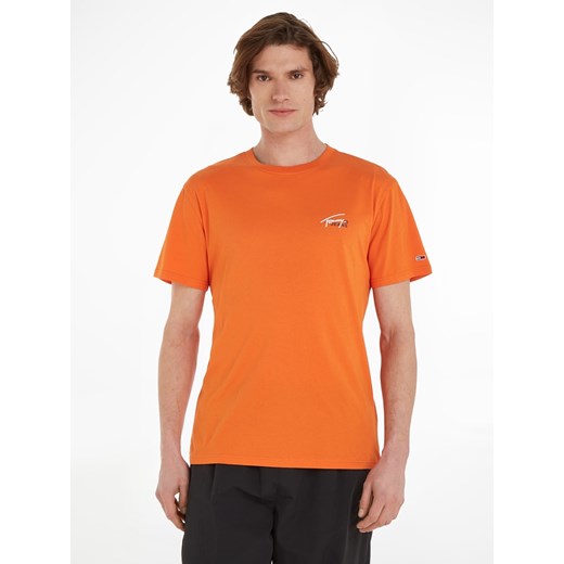 TOMMY JEANS Koszulka w kolorze pomarańczowym ze sklepu Limango Polska w kategorii T-shirty męskie - zdjęcie 170877478