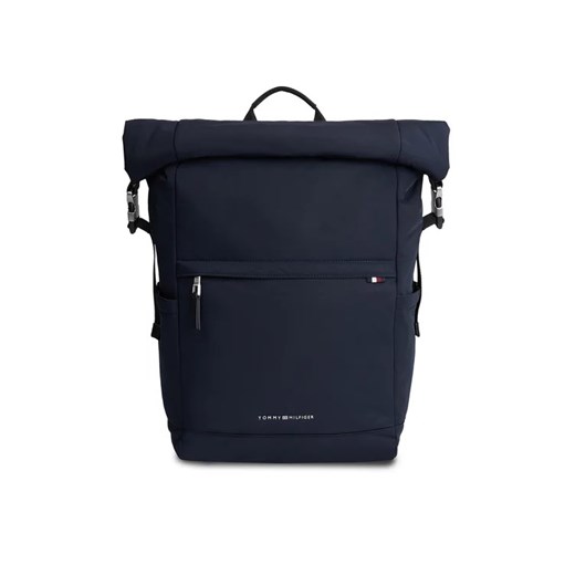 Tommy Hilfiger Plecak Th Signature Rolltop Backpack AM0AM12221 Granatowy Tommy Hilfiger uniwersalny MODIVO