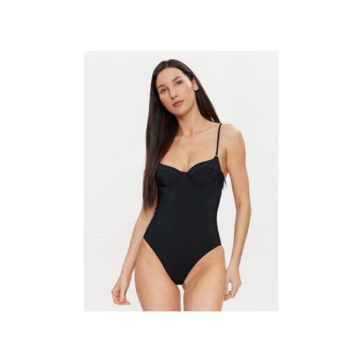 Calvin Klein Swimwear Strój kąpielowy KW0KW02386 Czarny ze sklepu MODIVO w kategorii Stroje kąpielowe - zdjęcie 170878267