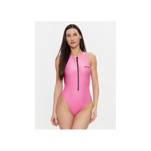Calvin Klein Swimwear Strój kąpielowy KW0KW02407 Różowy XL MODIVO