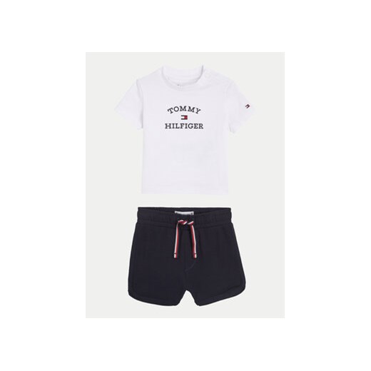 Tommy Hilfiger Komplet t-shirt i spodenki Logo KN0KN01812 Granatowy Regular Fit ze sklepu MODIVO w kategorii Komplety niemowlęce - zdjęcie 170878568