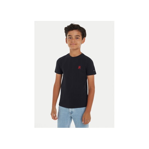Tommy Hilfiger T-Shirt Monogram KB0KB08820 Granatowy Regular Fit ze sklepu MODIVO w kategorii T-shirty chłopięce - zdjęcie 170878598