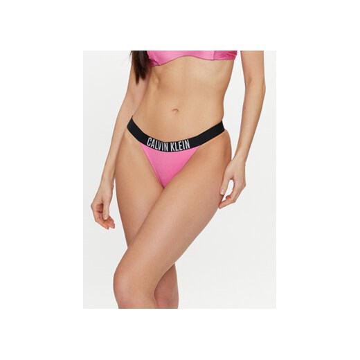 Calvin Klein Swimwear Dół od bikini KW0KW02392 Różowy ze sklepu MODIVO w kategorii Stroje kąpielowe - zdjęcie 170878738