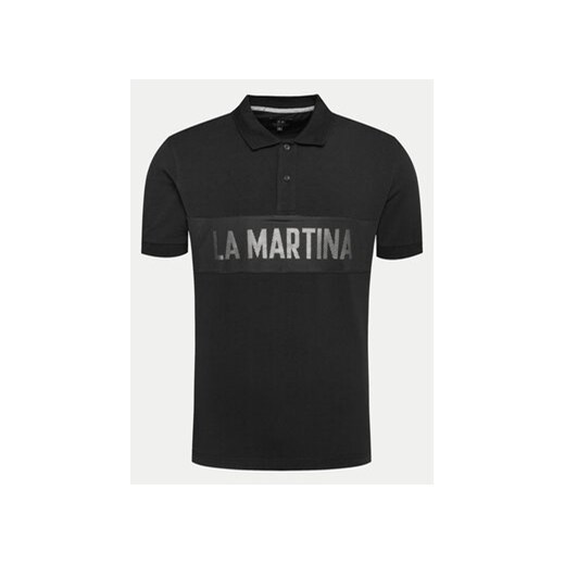 La Martina Polo YMP310 JS324 Czarny Regular Fit ze sklepu MODIVO w kategorii T-shirty męskie - zdjęcie 170878795