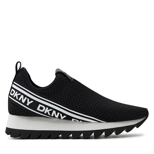 Sneakersy DKNY Alani K1466778 Black ze sklepu eobuwie.pl w kategorii Buty sportowe damskie - zdjęcie 170880058