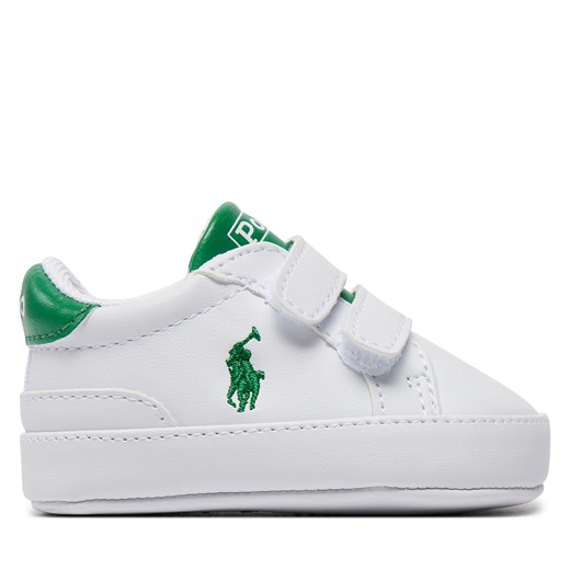 Sneakersy Polo Ralph Lauren RL00332100 L White Smooth/Green W/ Navy Pp Polo Ralph Lauren 18 eobuwie.pl