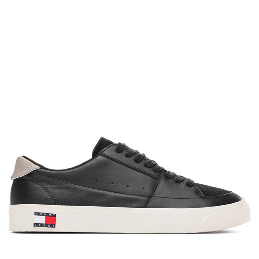 Sneakersy Tommy Jeans Vulcanized Ess EM0EM01106 Czarny ze sklepu eobuwie.pl w kategorii Trampki męskie - zdjęcie 170881217