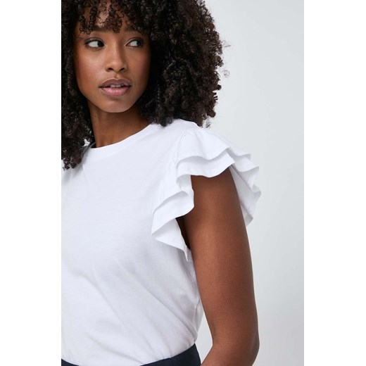 Silvian Heach t-shirt bawełniany kolor biały ze sklepu ANSWEAR.com w kategorii Bluzki damskie - zdjęcie 170884259