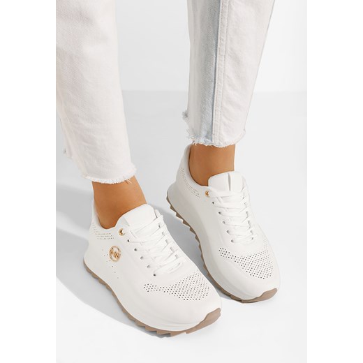 Buty sportowe damskie Zapatos białe bez zapięcia na wiosnę 