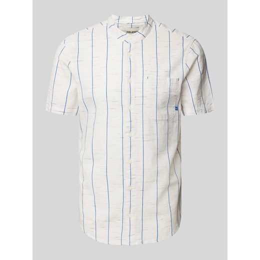 Koszula casualowa o kroju slim fit ze stójką ze sklepu Peek&Cloppenburg  w kategorii Koszule męskie - zdjęcie 170885635
