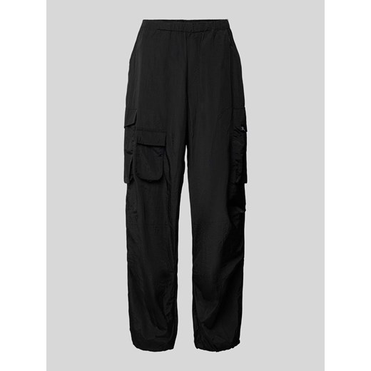 Spodnie cargo o kroju baggy fit z elastycznym pasem ze sklepu Peek&Cloppenburg  w kategorii Spodnie damskie - zdjęcie 170885669