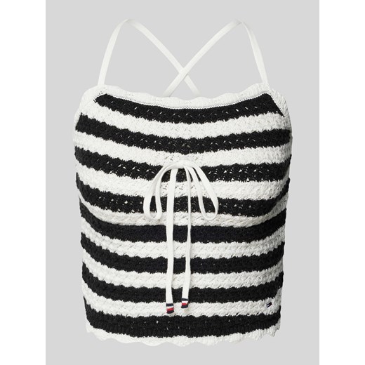 Top z dzianiny ze wzorem w paski ze sklepu Peek&Cloppenburg  w kategorii Bluzki damskie - zdjęcie 170885805