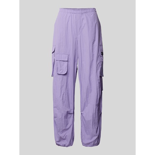 Spodnie cargo o kroju baggy fit z elastycznym pasem ze sklepu Peek&Cloppenburg  w kategorii Spodnie damskie - zdjęcie 170885998