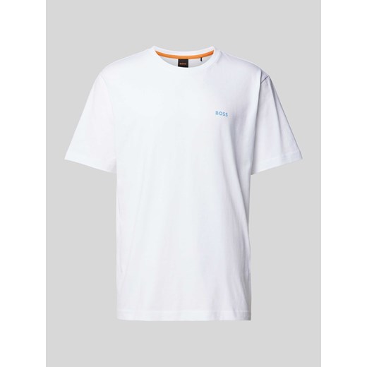 T-shirt z nadrukiem z logo model ‘Coral’ ze sklepu Peek&Cloppenburg  w kategorii T-shirty męskie - zdjęcie 170886119