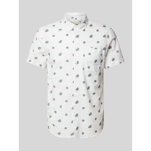 Koszula casualowa o kroju slim fit z rękawem o dł. 1/2 ze sklepu Peek&Cloppenburg  w kategorii Koszule męskie - zdjęcie 170886189
