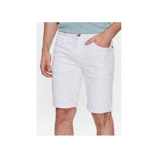 INDICODE Szorty jeansowe Kaden 70-100 Biały Regular Fit ze sklepu MODIVO w kategorii Spodenki męskie - zdjęcie 170887545