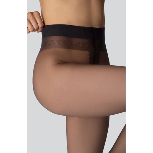 Cienkie gładkie rajstopy damskie Dalia 15 DEN, Kolor nero (czarny), Rozmiar 2, Mona 5 Primodo