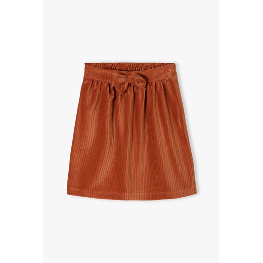 Dzianinowa spódnica dla dziewczynki z ozdobną kokardką ze sklepu 5.10.15 w kategorii Spódnice dziewczęce - zdjęcie 170888747