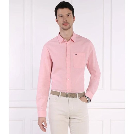 Tommy Jeans Lniana koszula | Regular Fit Tommy Jeans M wyprzedaż Gomez Fashion Store