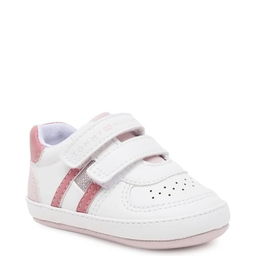 Tommy Hilfiger buciki niemowlęce białe z bawełny 