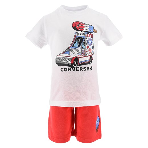Converse 2-częściowy zestaw w kolorze biało-czerwonym ze sklepu Limango Polska w kategorii Komplety chłopięce - zdjęcie 170890765