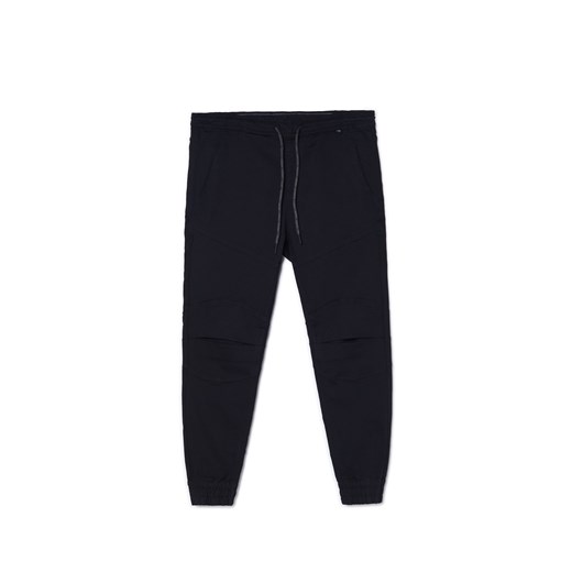 Cropp - Czarne jeansowe joggery - czarny ze sklepu Cropp w kategorii Spodnie męskie - zdjęcie 170891048