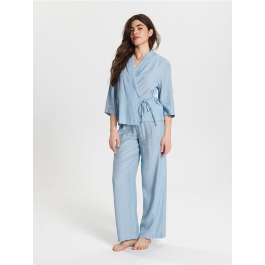 Sinsay - Piżama dwuczęściowa - błękitny ze sklepu Sinsay w kategorii Piżamy damskie - zdjęcie 170892725