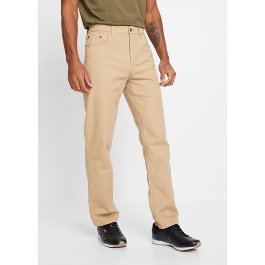 Spodnie ze stretchem Classic Fit Straight ze sklepu bonprix w kategorii Spodnie męskie - zdjęcie 170893687