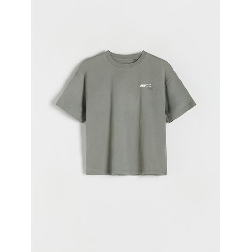 Reserved - T-shirt z nadrukiem - zielony ze sklepu Reserved w kategorii T-shirty chłopięce - zdjęcie 170894258