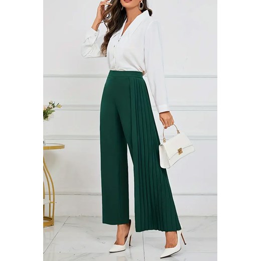 Spodnie ACELORA GREEN ze sklepu Ivet Shop w kategorii Spodnie damskie - zdjęcie 170894567