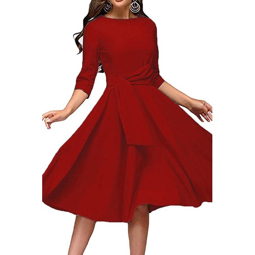 Sukienka RUMINFA RED ze sklepu Ivet Shop w kategorii Sukienki - zdjęcie 170894576