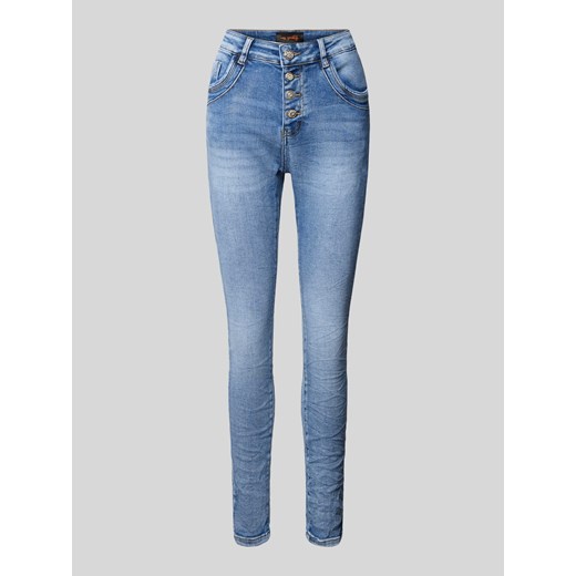 Jeansy o kroju skinny fit z listwą guzikową ze sklepu Peek&Cloppenburg  w kategorii Jeansy damskie - zdjęcie 170894688
