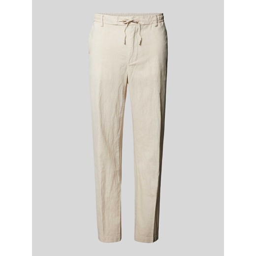 Spodnie o kroju regular fit z tunelem model ‘Kane’ ze sklepu Peek&Cloppenburg  w kategorii Spodnie męskie - zdjęcie 170894919