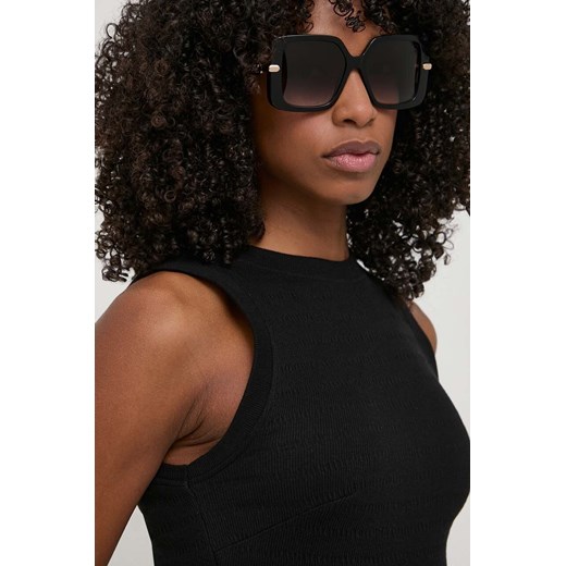 Furla okulary przeciwsłoneczne damskie kolor czarny SFU712_540700 ze sklepu ANSWEAR.com w kategorii Okulary przeciwsłoneczne damskie - zdjęcie 170895968