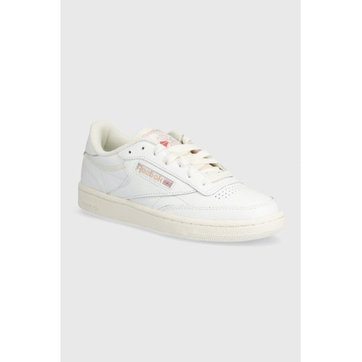 Reebok Classic sneakersy skórzane Club C 85 kolor biały 100074234 ze sklepu ANSWEAR.com w kategorii Buty sportowe damskie - zdjęcie 170896198