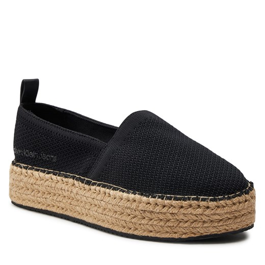 Espadryle Calvin Klein Jeans Platform Espadrille Uc YW0YW01377 Black BEH 40 eobuwie.pl