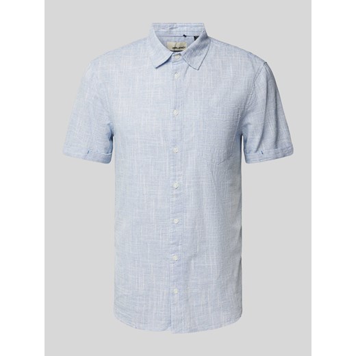 Koszula casualowa o kroju slim fit z rękawem o dł. 1/2 ze sklepu Peek&Cloppenburg  w kategorii Koszule męskie - zdjęcie 170897768