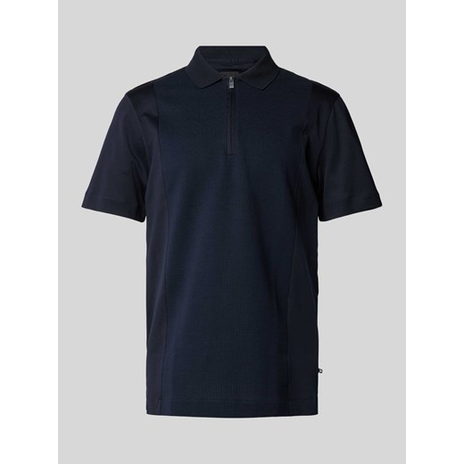 Koszulka polo o kroju slim fit z zamkiem błyskawicznym ze sklepu Peek&Cloppenburg  w kategorii T-shirty męskie - zdjęcie 170897786