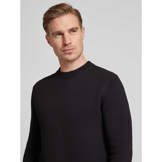Sweter z dzianiny z okrągłym dekoltem model ‘DANE’ Selected Homme XXL Peek&Cloppenburg 