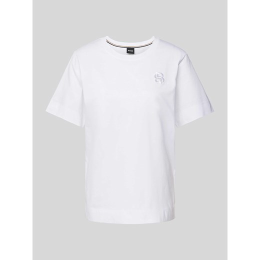 T-shirt z wyhaftowanym logo model ‘Elphi’ ze sklepu Peek&Cloppenburg  w kategorii Bluzki damskie - zdjęcie 170898145