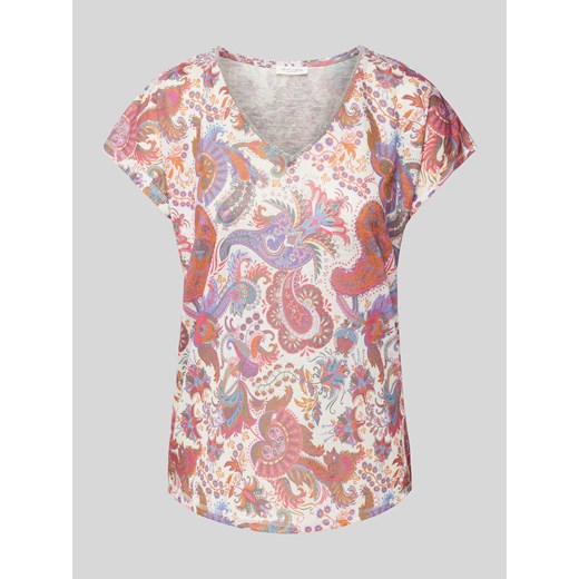 T-shirt ze wzorem paisley ze sklepu Peek&Cloppenburg  w kategorii Bluzki damskie - zdjęcie 170898176